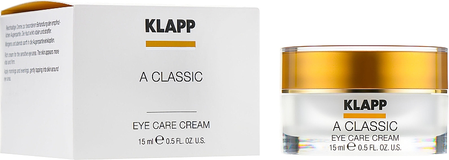 Крем для век "Витамин А" - Klapp A Classic Eye Care Cream — фото N2
