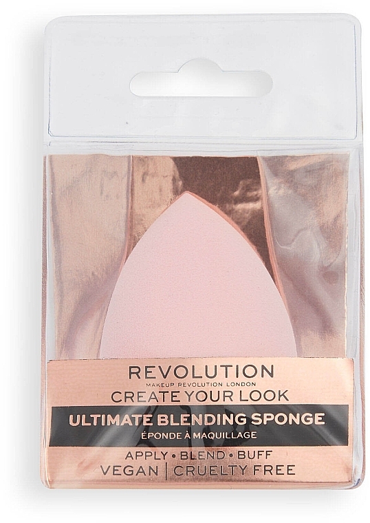 Бьюти-блендер, розовый - Makeup Revolution Create Your Look Ultimate Blending Sponge — фото N1