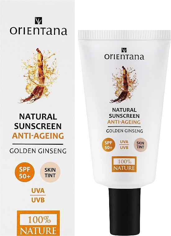 Сонцезахисний крем для обличя, з пігментом - Orientana Face Cream SPF 50+ — фото N2