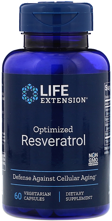 Пищевая добавка "Ресвератрол" - Life Extension Optimized Resveratrol — фото N1