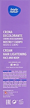 Крем для освітлення волосся на обличчі й тілі - Body Natur Hair Lightening Cream for Face & Body — фото N3