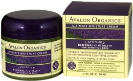 Парфумерія, косметика Зволожуючий крем - Avalon Organics Lavender Ultimate Moisture Cream