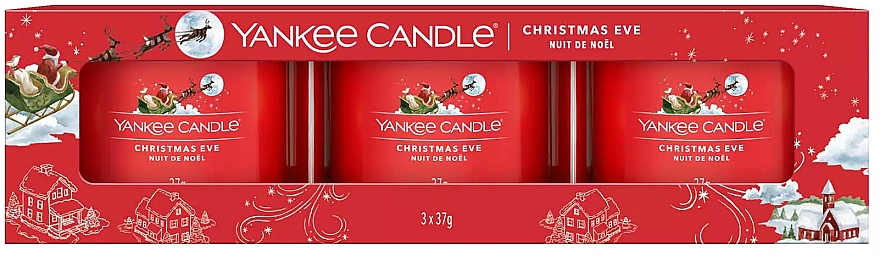 Ароматична мінісвічка у склянці - Yankee Candle Christmas Eve Filled Votive — фото N2