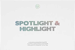 Палетка хайлайтеров - BH Cosmetics Spotlight & Highlight Highlighter Palette — фото N3