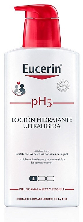 Ультралегкий лосьйон для тіла - Eucerin pH5 Ultralight Hydrating Lotion — фото N1