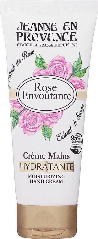 Поживний крем для рук - Jeanne en Provence Rose Nourishing Hands Cream — фото N2