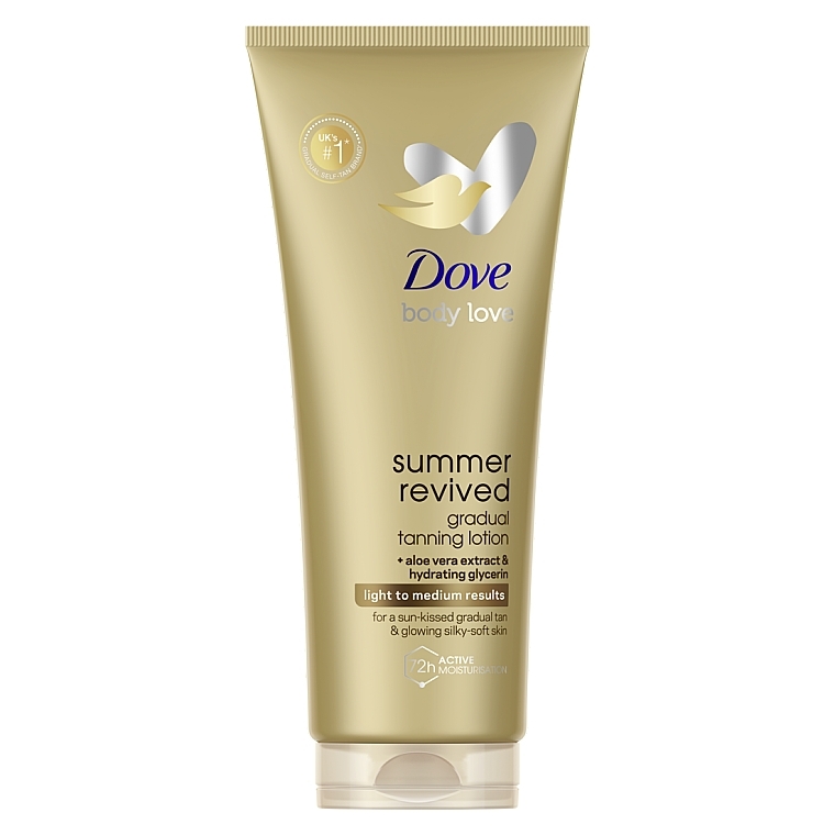 Лосьйон-автозасмага для тіла від світлого до середнього - Dove Body Love Summer Revived Light To Medium Skin Body Lotion