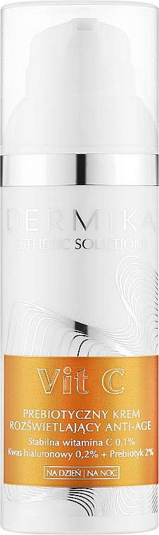 Освітлювальний крем з пребіотиками - Dermika Esthetic Solutions Vit C — фото N1