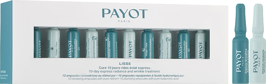 10-денний експрес-догляд для сяяння шкіри та від зморщок - Payot Lisse 10-Day Express Radiance and Wrinkles Treatment — фото N2