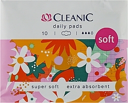 Парфумерія, косметика Гігієнічні прокладки, 10 шт. - Cleanic Soft Day Pads