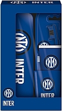 Духи, Парфюмерия, косметика Набор - Naturaverde Football Teams Inter Oral Care Set (toothbrush/1pc + toothpaste/75ml + acc/2pcs)