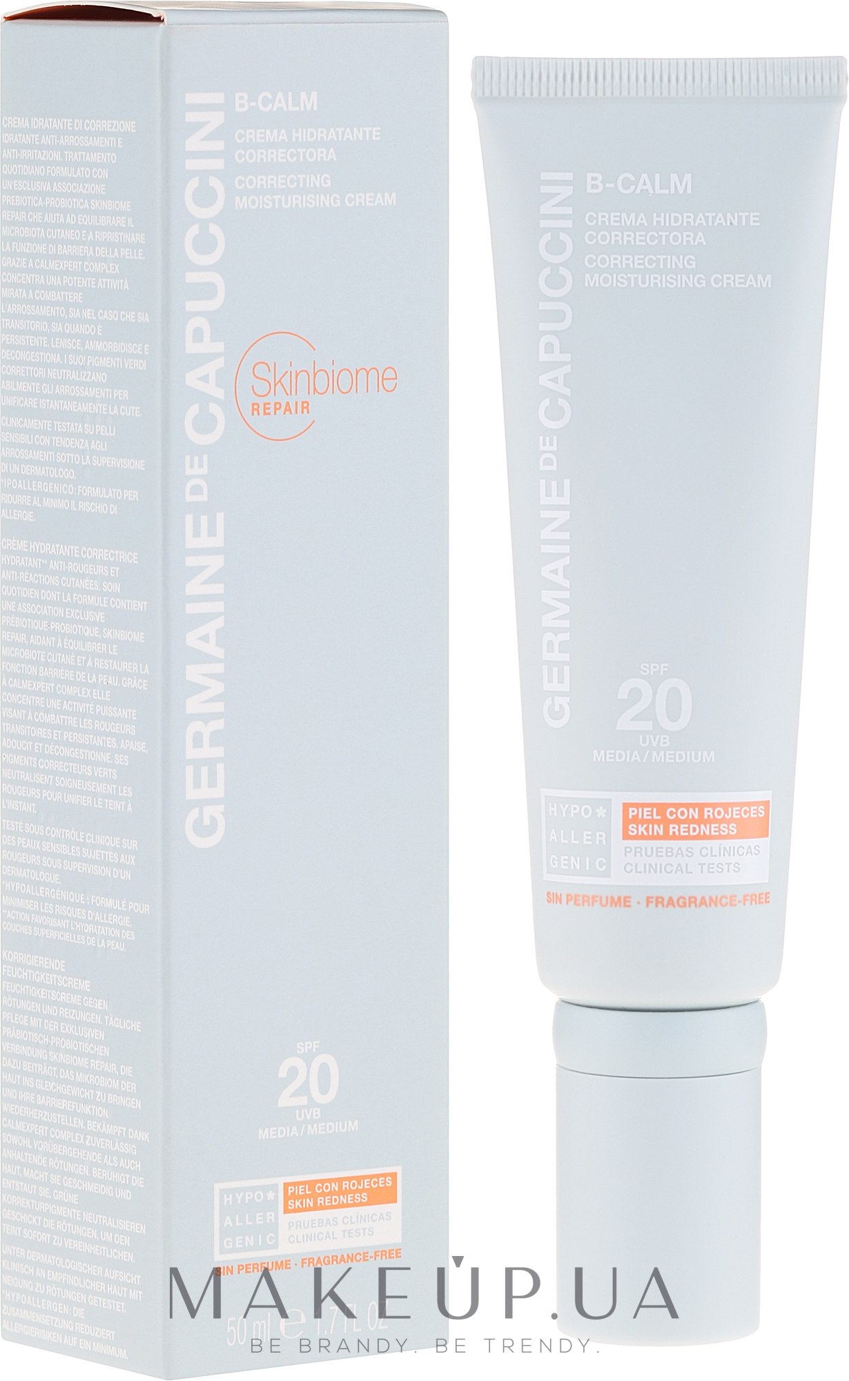 Корректирующий крем для лица - Germaine de Capuccini B-Calm Correcting Moisturising Cream SPF20 — фото 50ml