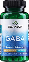Гамма-аминомасляная кислота, 500 мг - Swanson Gamma Aminobutyric Acid — фото N1