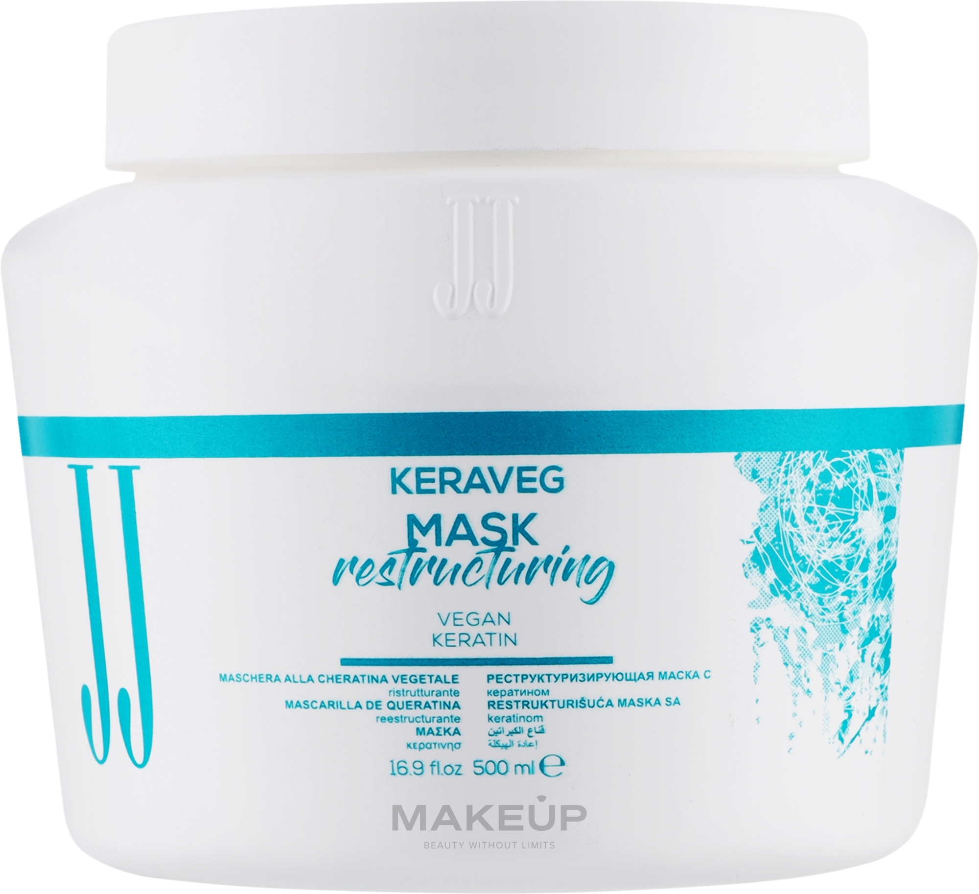 Відновлювальна маска для волосся з кератином - JJ Keraveg Mask Restructuring — фото 500ml