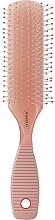 Щетка массажная 9 рядов овальная, светло-розовая - Titania — фото N1