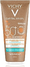 Солнцезащитное увлажняющее молочко для кожи лица и тела - Vichy Capital Soleil Solar Eco-Designed Milk SPF 50+ — фото N1