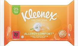 Парфумерія, косметика Серветки вологі, 40 шт - Kleenex Allergy Comfort Water Fresh Wapes