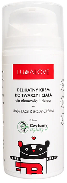 Дитячий ніжний крем для обличчя й тіла - Lullalove Baby Lotion For Face & Body — фото N1