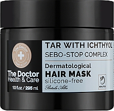Парфумерія, косметика Маска для волосся "Дігтярна з іхтіолом" - The Doctor Health & Care Tar With Ichthyol + Sebo-Stop Complex Hair Mask