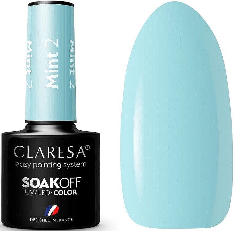 Гель-лак для нігтів - Claresa Mint Soak Off UV/LED Color — фото N1