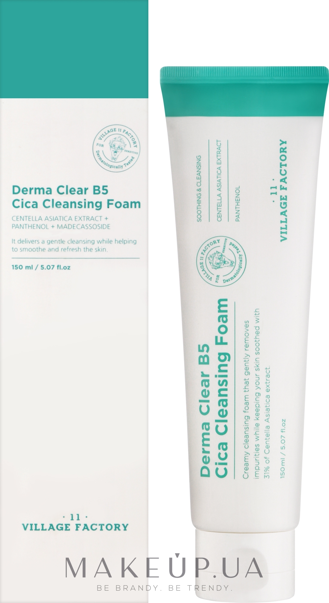 Пінка для вмивання - Village 11 Factory Derma Clear B5 Cica Cleansing Foam — фото 150ml