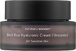 Крем для обличчя - Haruharu Wonder Black Rice Hyaluronic Cream Unscented — фото N1
