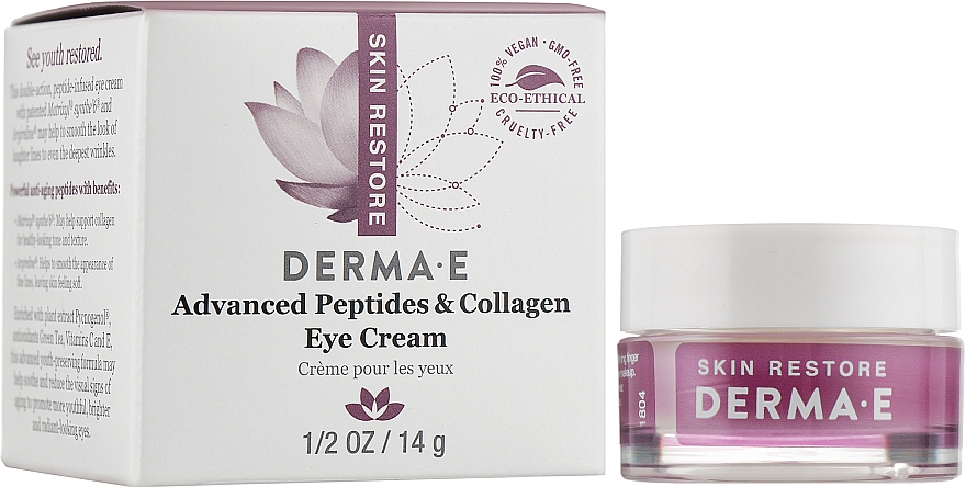 Крем для шкіри навколо очей з пептидами та колагеном - Derma E Skin Restore Advanced Peptide & Collagen — фото N5