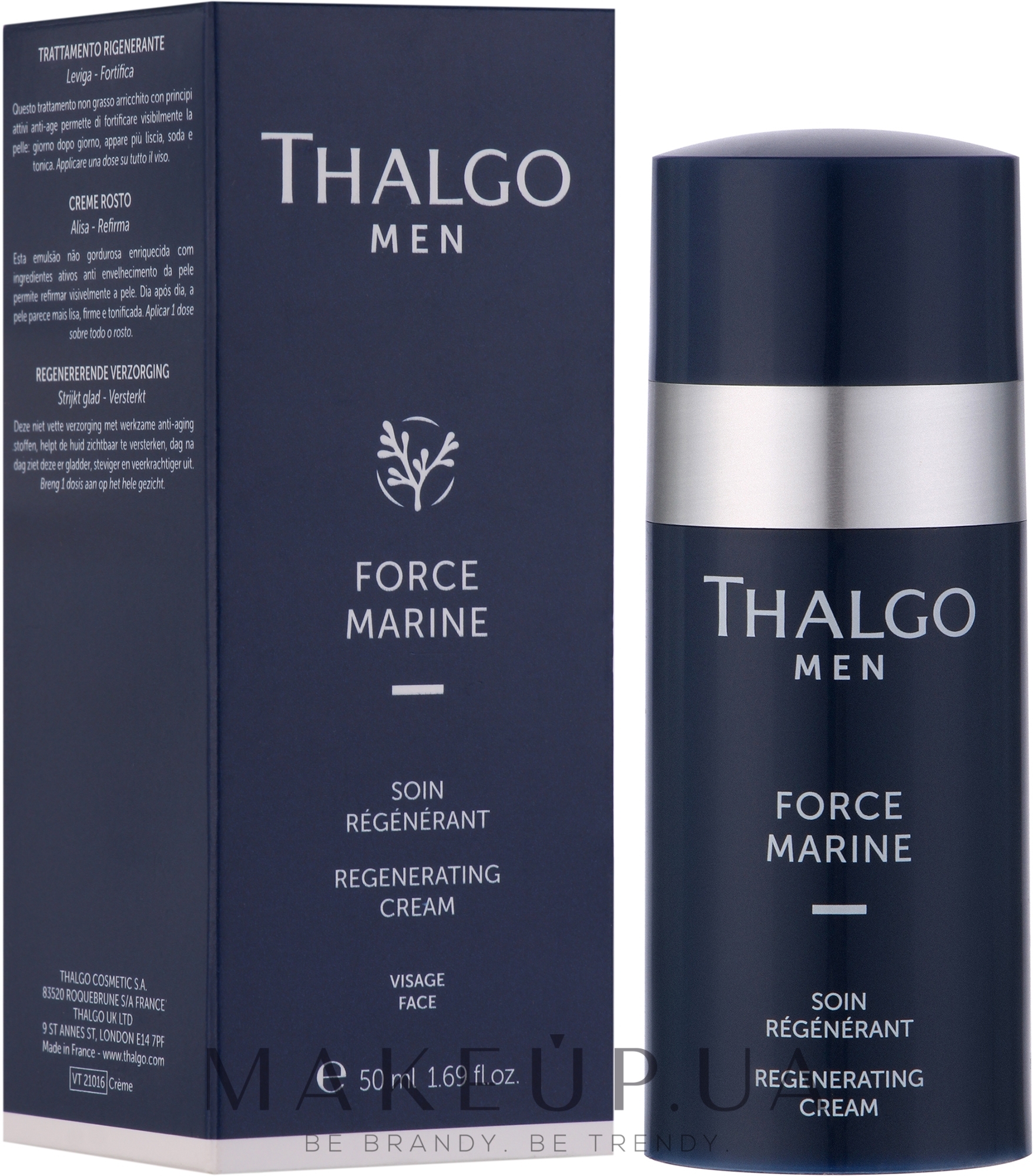 Крем для лица - Thalgo Men Force Marine Regenerating Cream — фото 50ml