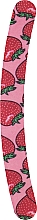 Духи, Парфюмерия, косметика Пилочка для ногтей 7453, розовая, клубничный принт - Top Choice