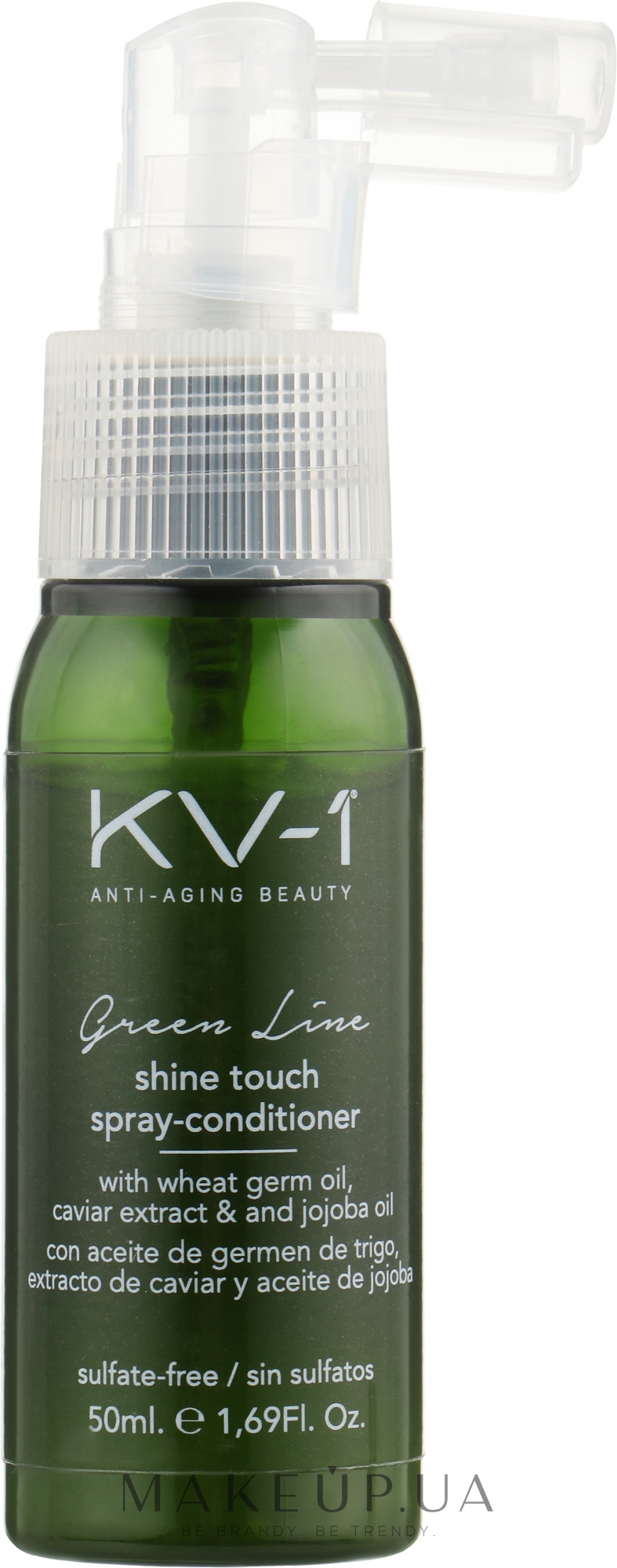Несмываемый спрей-кондиционер "Сияние" с экстрактом икры и маслом жожоба - KV-1 Green Line Shine Touch Spray-Conditioner  — фото 50ml