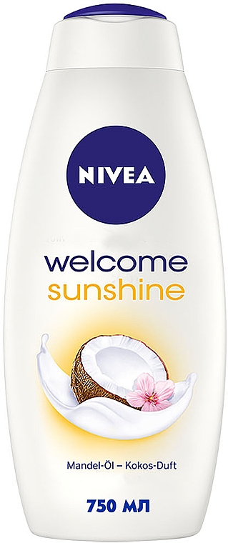 Гель-догляд для душу й піна для ванни "Крем і кокос" з олією жожоба - NIVEA — фото N1