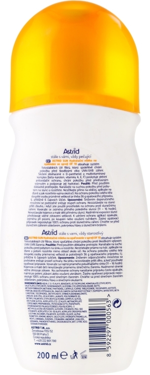 Зволожувальне молочко в спреї - Astrid Sun Moisturizing Milk Spray SPF 10 — фото N2