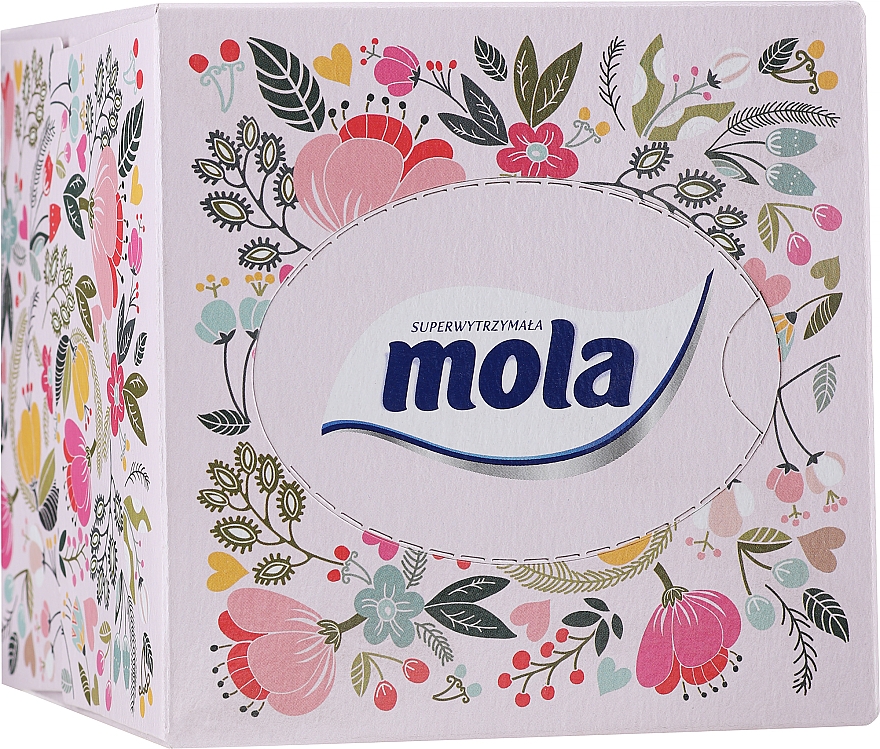 Тришарові серветки, квітковий візерунок - Mola Tissue — фото N1