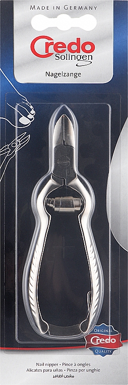 Кусачки ногтевые буферная пружина, никелированные 13 см, 5410 - Credo Solingen — фото N1