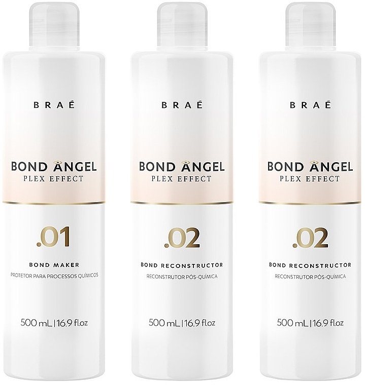 Професійний салон для волосся - Brae Bond Angel Plex Professional Salon Set (step1/500ml + step2/2x500ml) — фото N1