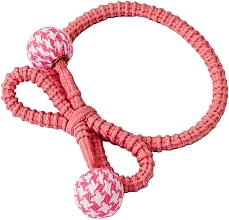 Парфумерія, косметика Резинка для волосся з клубками, рожева - Lolita Accessories