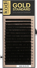 Духи, Парфюмерия, косметика Накладные ресницы Gold Standart B 0.03 (16 рядов: 6/13) - Kodi Professional
