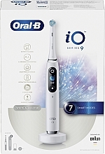Електрична зубна щітка, біла - Oral-B iO Series 9 White Alabaster — фото N1