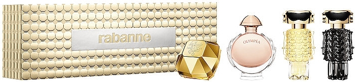 Paco Rabanne Feminine Miniature Set - Набір (edp/5ml/x3 + parf/5ml) — фото N1