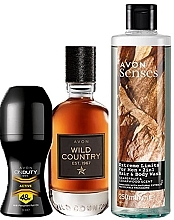 Парфумерія, косметика Avon Wild Country - Набір (edt/50ml + sh/gel/250ml + deo/50ml)