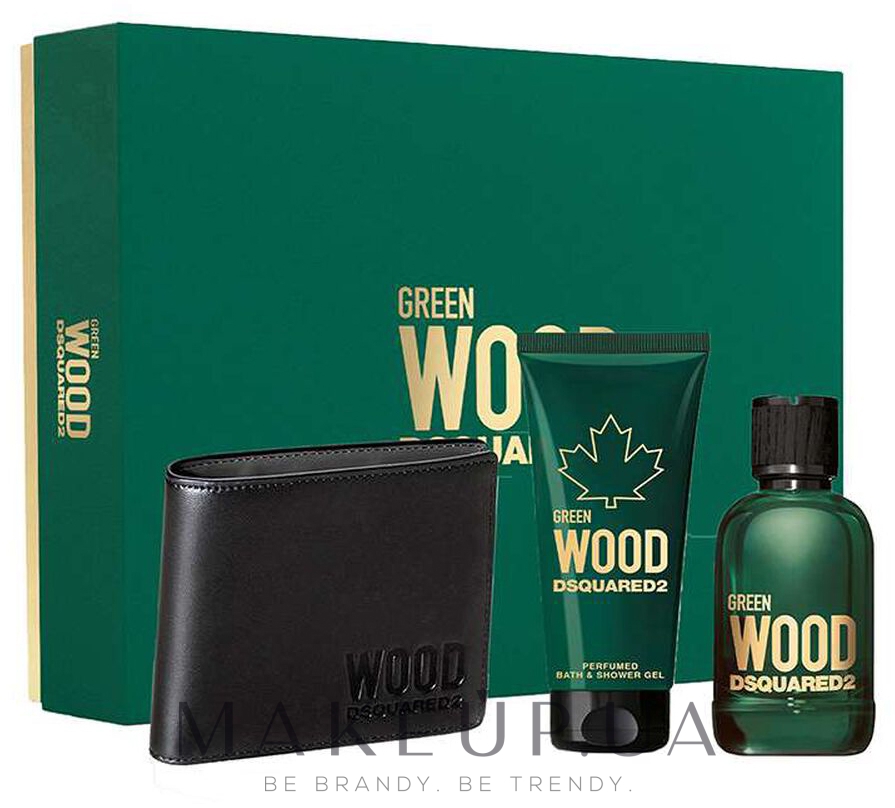 Dsquared2 Green Wood Pour Homme - Набор (edt/100ml + sh/gel/100ml