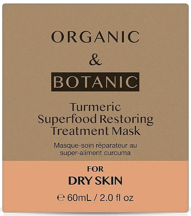 Восстанавливающая маска для лица с куркумой - Organic & Botanic Turmeric Superfood Restoring Treatment Mask — фото N2