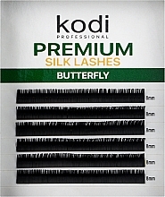 Парфумерія, косметика Накладні вії Butterfly Green C 0.10 (6 рядів: 8 мм) - Kodi Professional