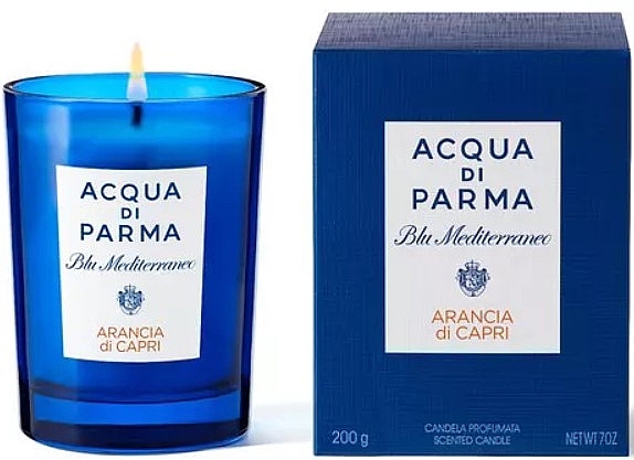 Acqua di Parma Blu Mediterraneo Arancia di Capri - Ароматическая свеча, синий стакан — фото N1