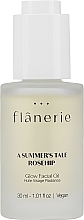 Парфумерія, косметика Сяйна олія для обличчя - Flanerie Glow Facial Oil A Summer`s Tale Roseship Glow Facial Oil