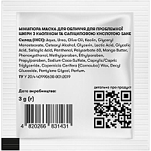 Маска для проблемної шкіри обличчя з каоліном і саліциловою кислотою - Sane (міні) — фото N2