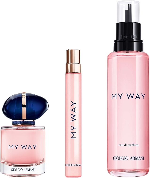 Giorgio Armani My Way - Набір (edp/100ml + edp/30ml + edp/mini/10ml) — фото N2