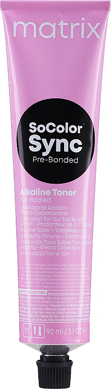Безамиачный тонер для волос - Matrix SoColor Sync Alkaline Toner — фото N2