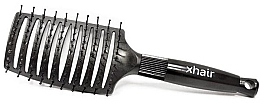 Расческа для волос продувная FitBrush, 27 х 8 см, черная - Xhair — фото N1