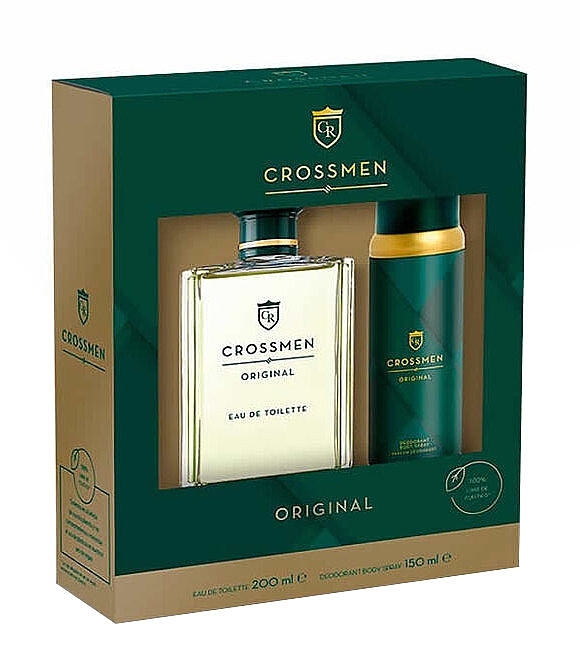 Coty Crossmen Original - Набор (edt/200ml + deo/150ml) — фото N1